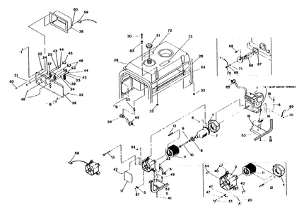 Generator Pp 5000 Diagram and Parts List for 0413-0-PP5000  Briggs and Stratton Generator